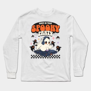 Trick Or Treat Halloween Dance Ghost Pumpkins Long Sleeve T-Shirt